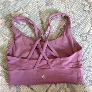 Lululemon Athletica Pink Sports Bra criss cross back size 4